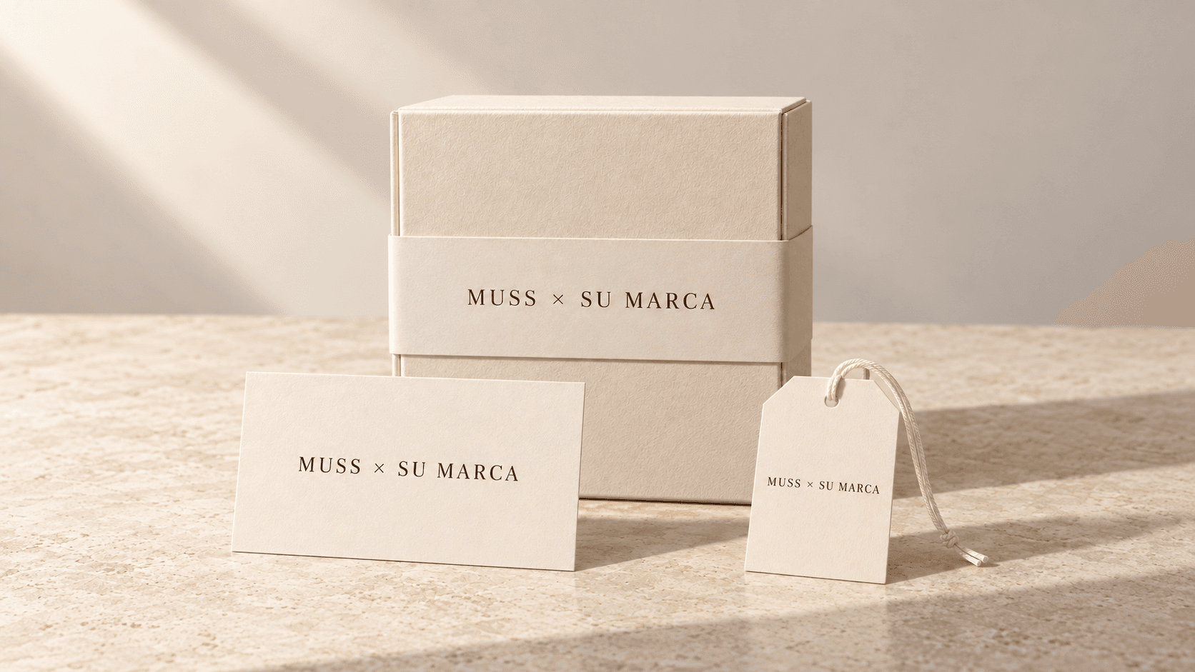 Caja de regalo corporativo Muss × su marca